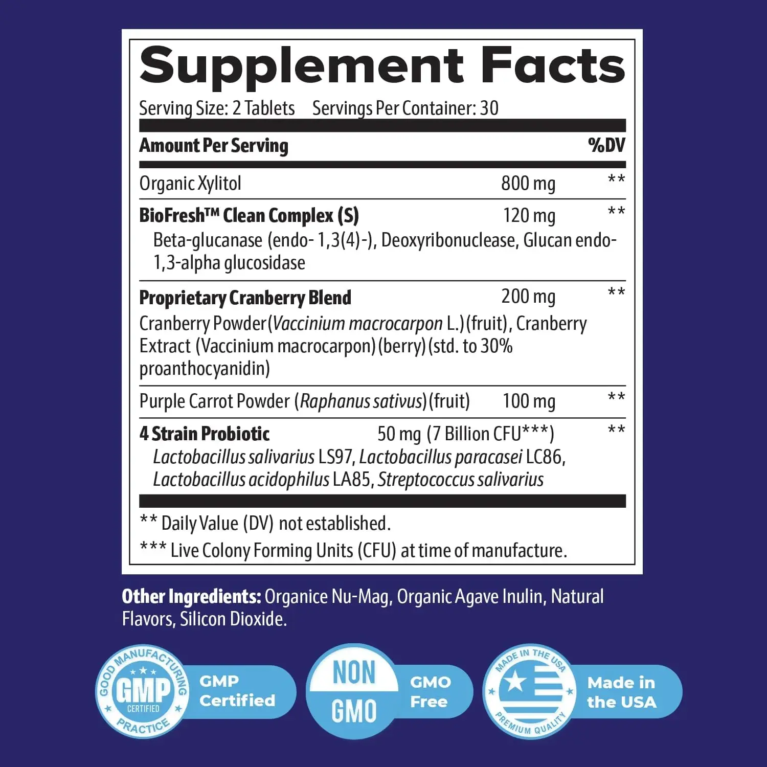 ProvaDent Ingredients